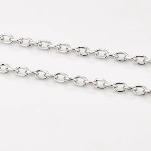 Oval Links Platinum Chain JL PT CH 839   Jewelove.US