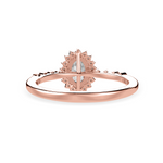 Load image into Gallery viewer, 30-Pointer Oval Cut Solitaire Halo Diamond Shank 18K Rose Gold Ring JL AU 1252R   Jewelove.US
