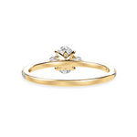 Load image into Gallery viewer, 30-Pointer Oval Cut Solitaire Diamond Accents Shank 18K Yellow Gold Ring JL AU 1244Y   Jewelove.US
