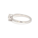 Load image into Gallery viewer, 1.50-Carat Lab Grown Solitaire Diamond Platinum Twisted Shank Ring JL PT LG G 2004-C
