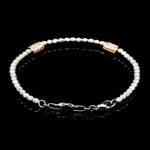 Load image into Gallery viewer, Platinum Evara Balls Bracelet with Rose Gold Fusion for Women JL PTB 760
