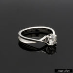 Load image into Gallery viewer, 2-Carat Lab Grown Solitaire Platinum Twisted Shank Ring JL PT LG G 1351-D
