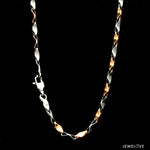 Load image into Gallery viewer, 4mm Platinum Rose Gold Chain Men JL PT CH 1270   Jewelove.US
