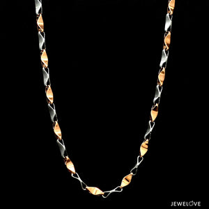 4mm Platinum Rose Gold Chain Men JL PT CH 1270   Jewelove.US