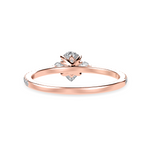 Load image into Gallery viewer, 50-Pointer Pear Cut Solitaire Diamond Accents Shank 18K Rose Gold Ring JL AU 1245R-A   Jewelove.US
