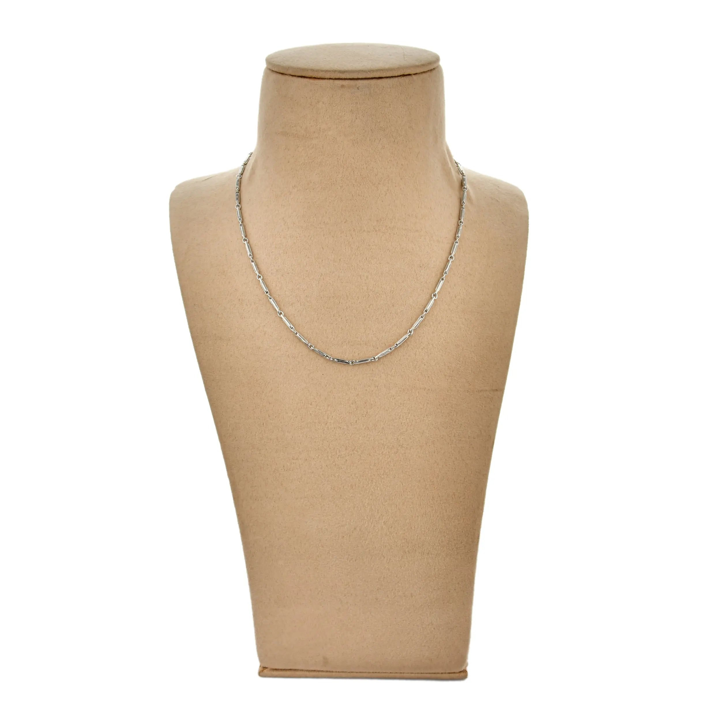 Plain Platinum Chain for Men JL PT CH 866   Jewelove.US