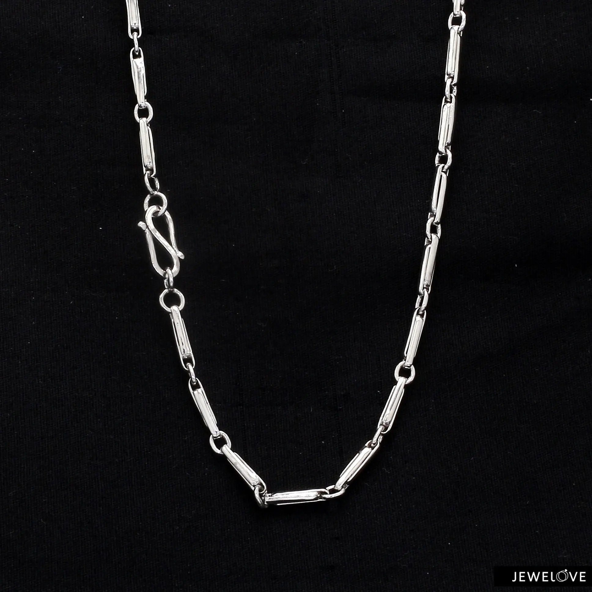 Plain Platinum Chain for Men JL PT CH 866   Jewelove.US