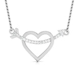 Load image into Gallery viewer, Platinum Arrow through the Heart Pendant with Diamonds JL PT P 8079   Jewelove.US
