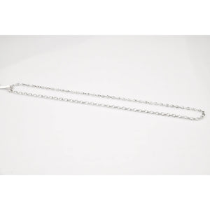 Platinum Chain with Alternating Square & Oval Links JL PT CH 838   Jewelove.US