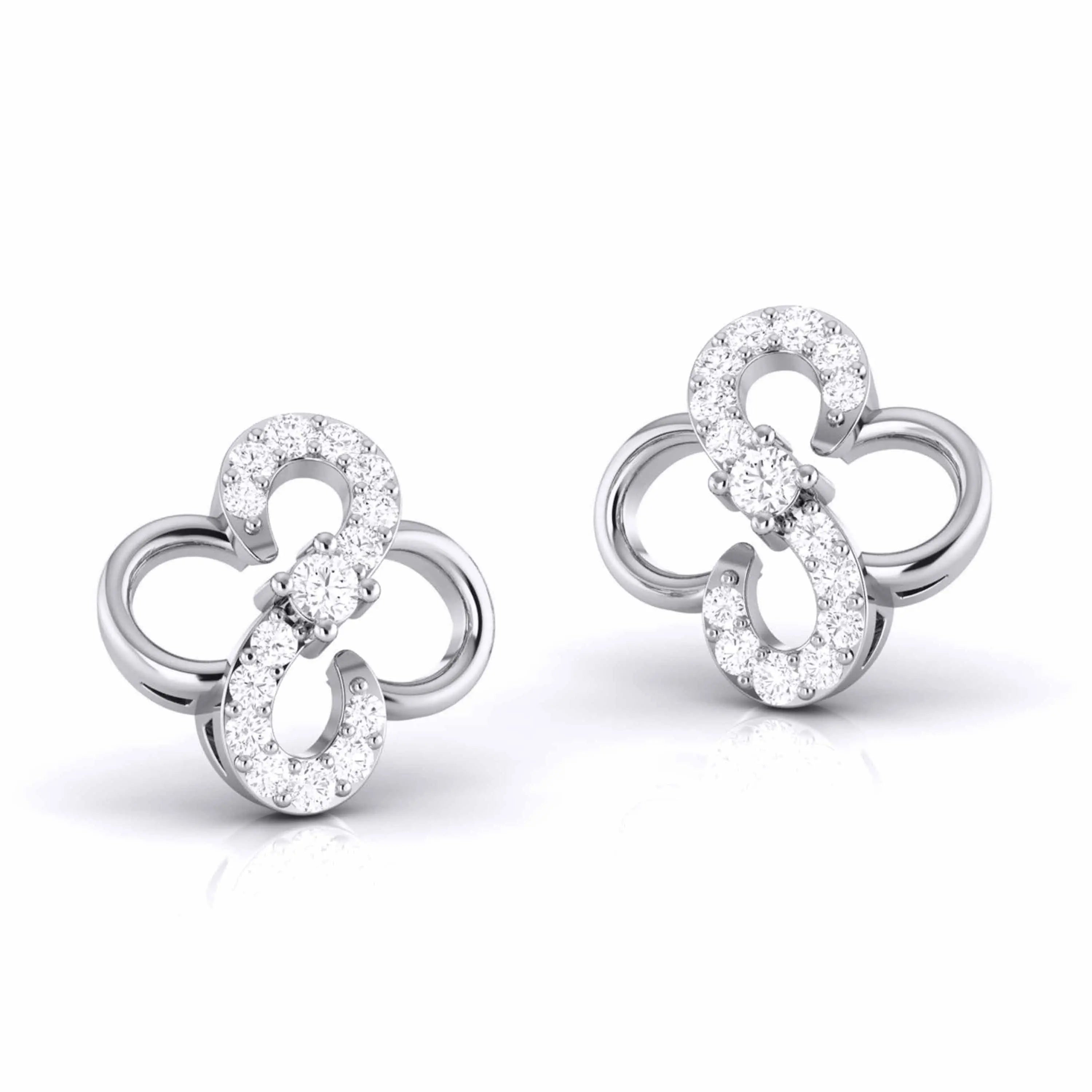 Platinum Diamond Earrings JL PT E MST 11   Jewelove.US