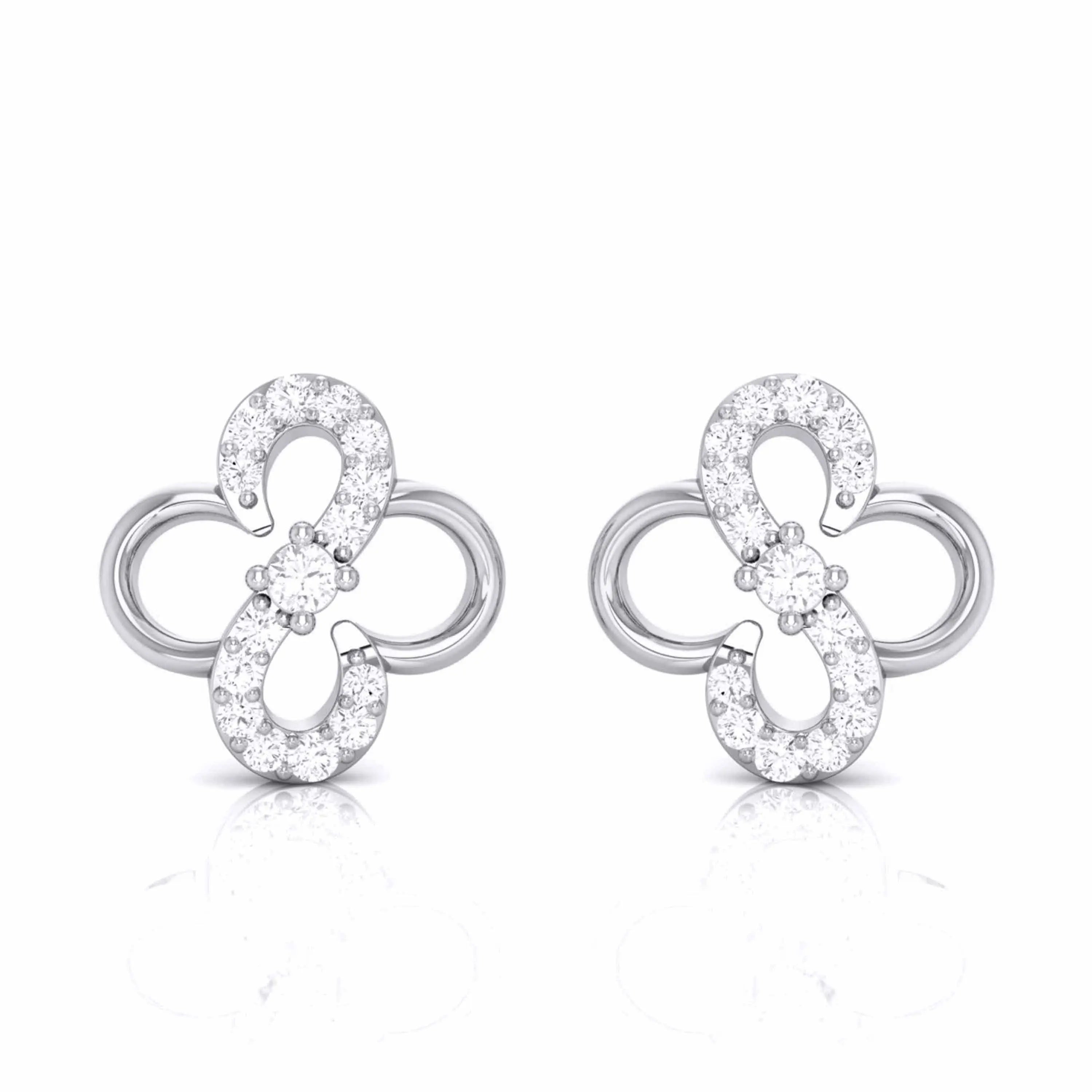 Platinum Diamond Earrings JL PT E MST 11   Jewelove.US