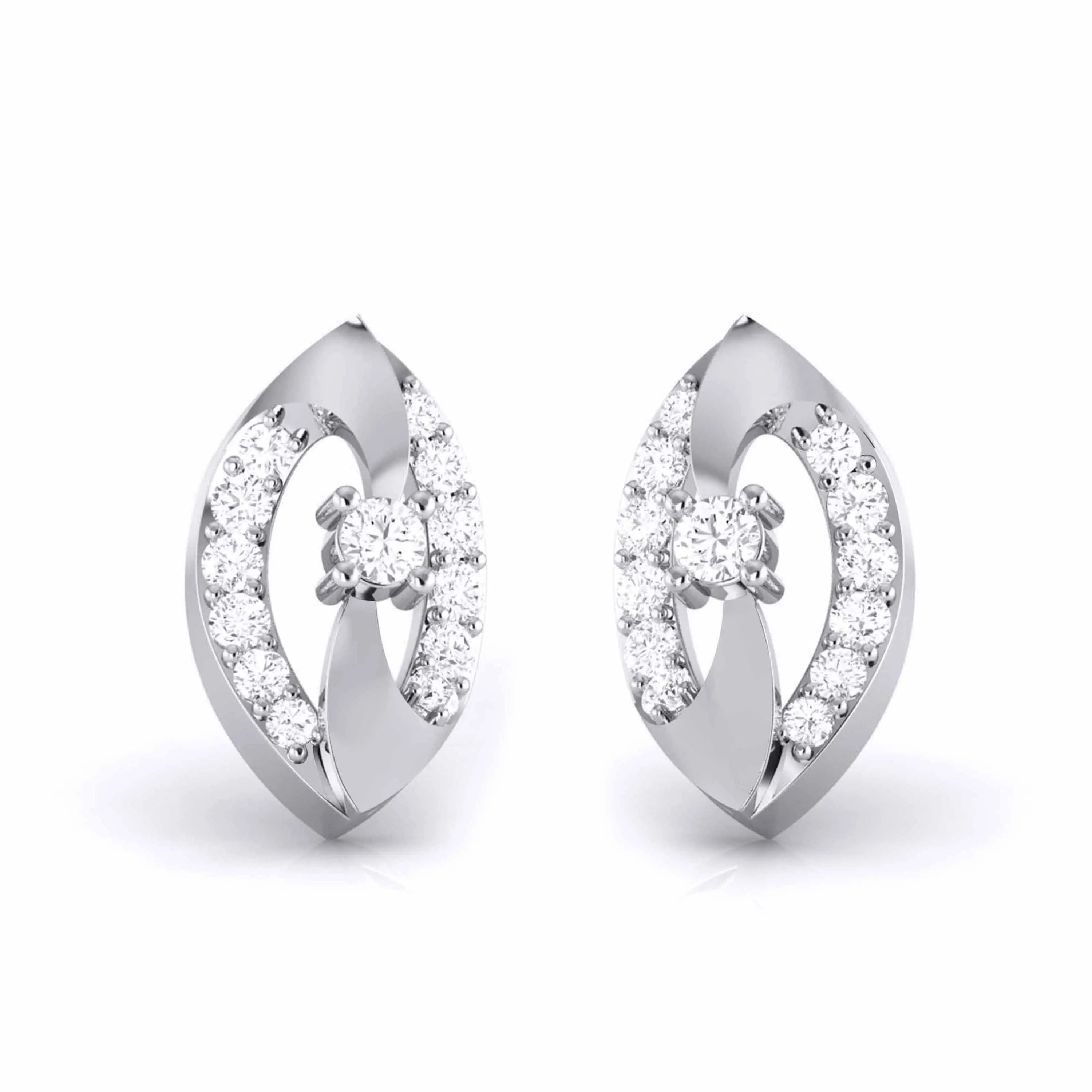 Platinum Diamond Earrings JL PT E MST 15   Jewelove.US