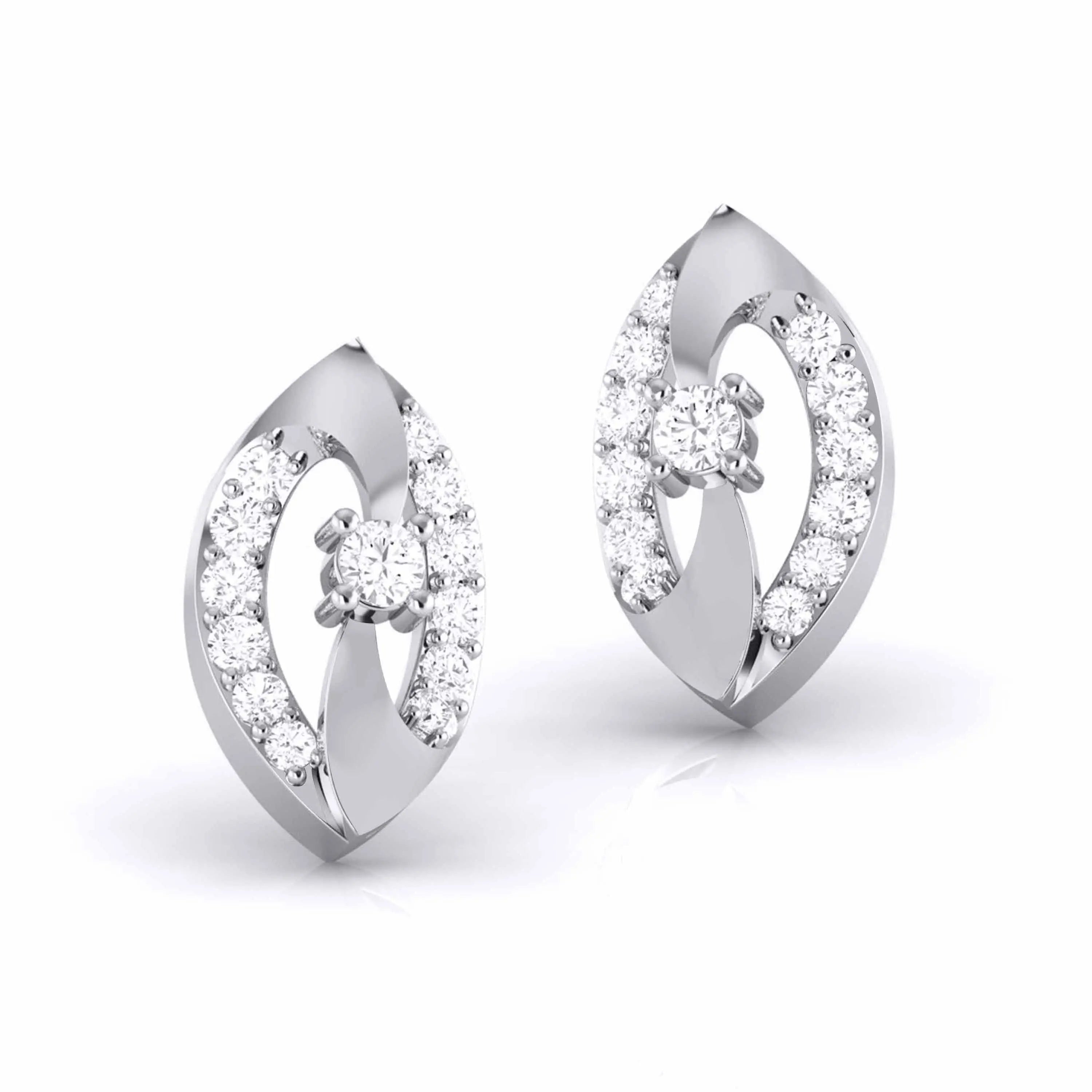 Platinum Diamond Earrings JL PT E MST 15   Jewelove.US