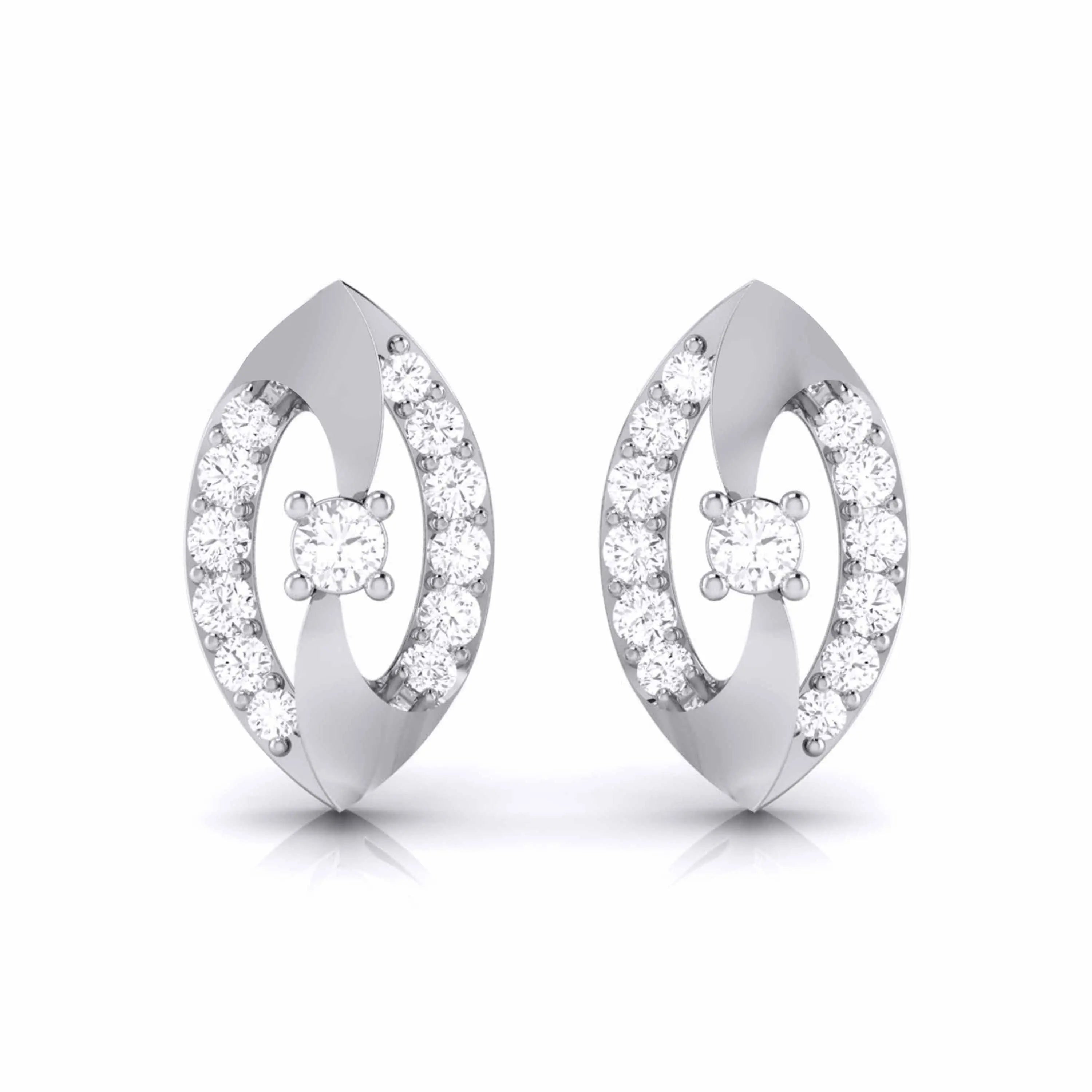 Platinum Diamond Earrings JL PT E MST 15   Jewelove.US