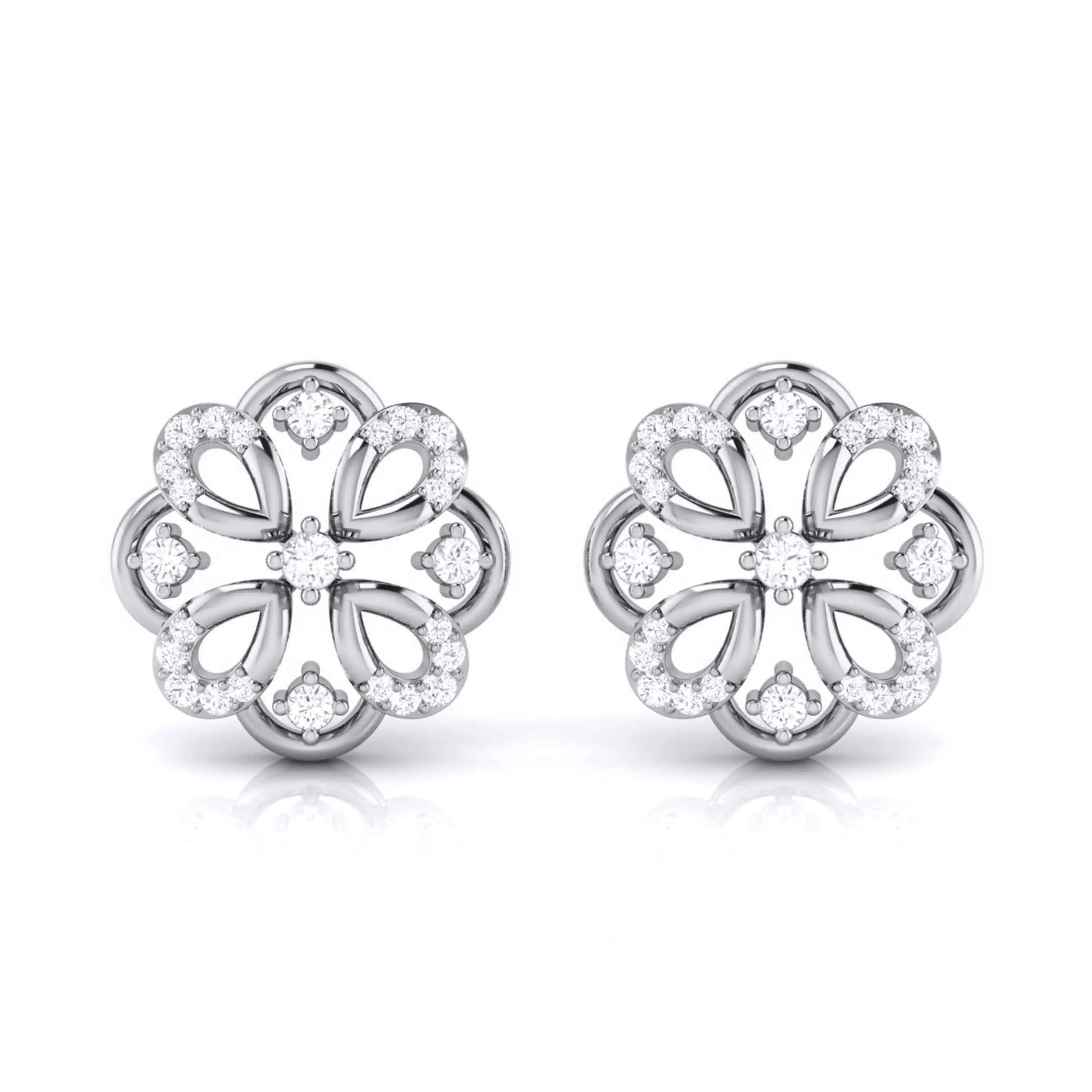 Platinum Diamond Earrings JL PT E MST 18   Jewelove.US