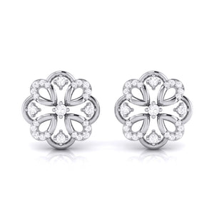 Platinum Diamond Earrings JL PT E MST 18   Jewelove.US