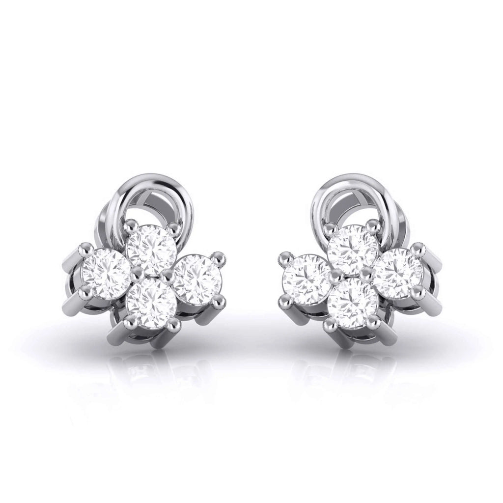 Platinum Diamond Earrings JL PT E MST 8   Jewelove.US