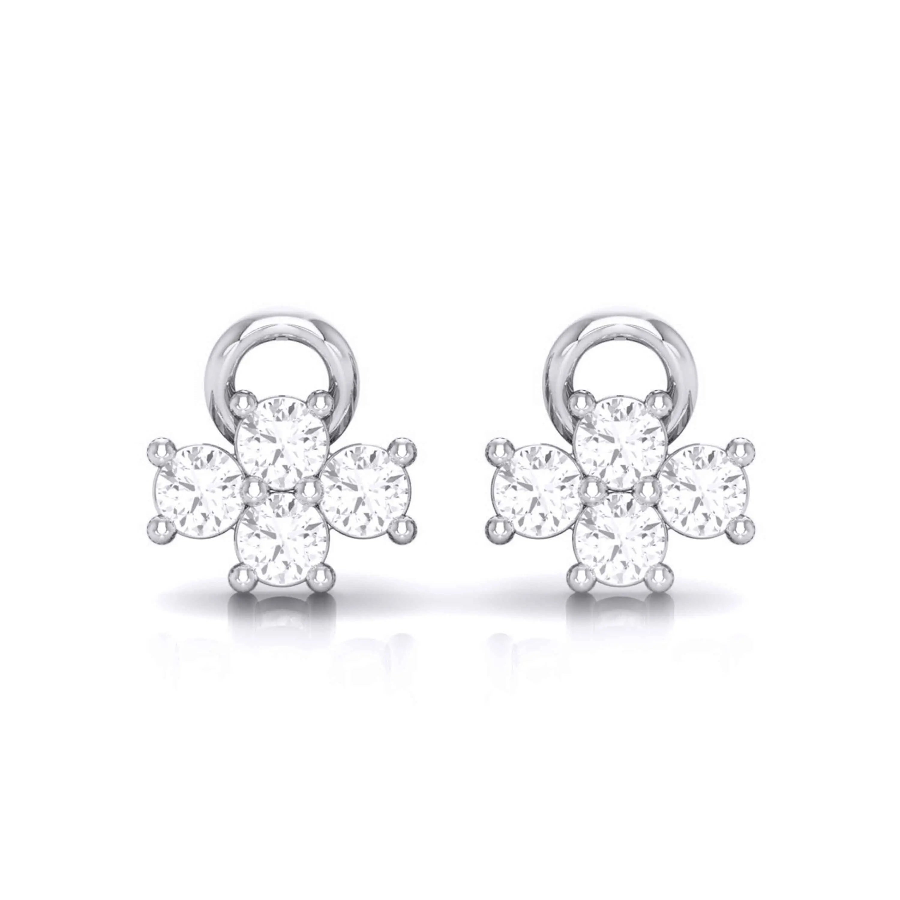 Platinum Diamond Earrings JL PT E MST 8   Jewelove.US