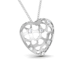 Load image into Gallery viewer, Platinum Heart Pendant with Diamonds JL PT P 8184   Jewelove.US
