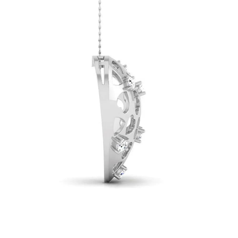 Platinum Heart Pendant with Diamonds JL PT P 8184   Jewelove.US