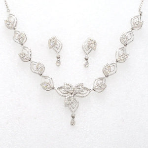 Platinum Necklace with Diamonds JL PT N34   Jewelove