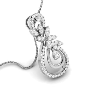 Platinum Pendant Set with Diamonds JL PT P 5  Pendant Jewelove.US