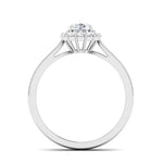 Load image into Gallery viewer, Platinum Solitaire Diamond Engagement Ring with Single Halo JL PT 498
