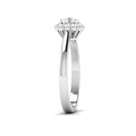 Load image into Gallery viewer, 70-Pointer Lab Grown Solitaire Halo Diamond Platinum Engagement Ring JL PT LG G 6998-A
