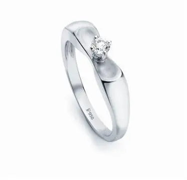 Platinum Solitaire Engagement Ring JL PT 503   Jewelove