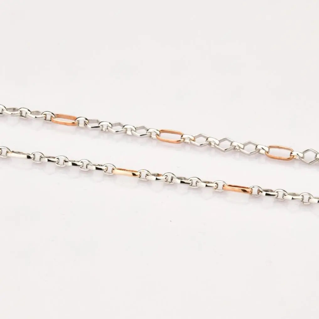 Platinum with Rose Gold Chain JL PT CH 822   Jewelove.US