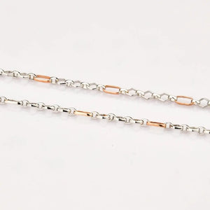 Platinum with Rose Gold Chain JL PT CH 822   Jewelove.US