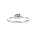 Load image into Gallery viewer, 70-Pointer Princess Cut Solitaire Diamond Accents Shank Platinum Ring JL PT 1240-B   Jewelove.US
