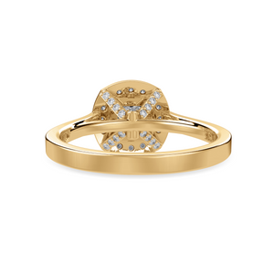 1-Carat Princess Cut Solitaire Halo Diamond Shank 18K Yellow Gold Ring JL AU 1331Y-C   Jewelove.US