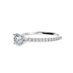 Load image into Gallery viewer, 50-Pointer Solitaire Diamond Accents Shank Platinum Ring JL PT 1238-A   Jewelove.US
