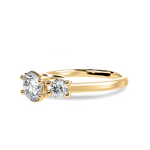 Load image into Gallery viewer, 1.00 Carat Solitaire Diamond Accents18K Yellow Gold Ring JL AU 1229Y-C   Jewelove.US
