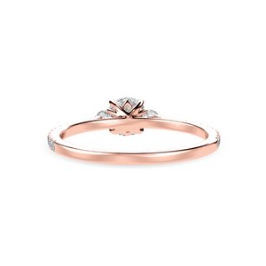 70-Pointer Solitaire Diamond Accents Shank 18K Rose Gold Ring JL AU 1238R-B   Jewelove.US