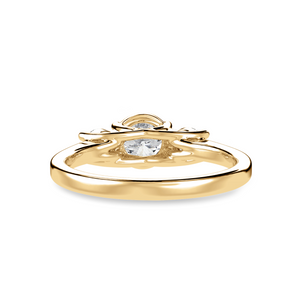 1.00 Carat Solitaire Diamond Accents18K Yellow Gold Ring JL AU 1229Y-C   Jewelove.US