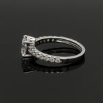 Load image into Gallery viewer, 70-Pointer Princess Cut Solitaire Diamond Shank Platinum Ring JL PT 1313-B   Jewelove.US
