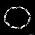 Load image into Gallery viewer, 4.75mm Platinum &amp; Rose Gold Bracelet for Men JL PTB 1279
