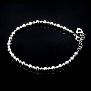 Platinum Bracelet with Diamond Cut Balls JL PTB 656