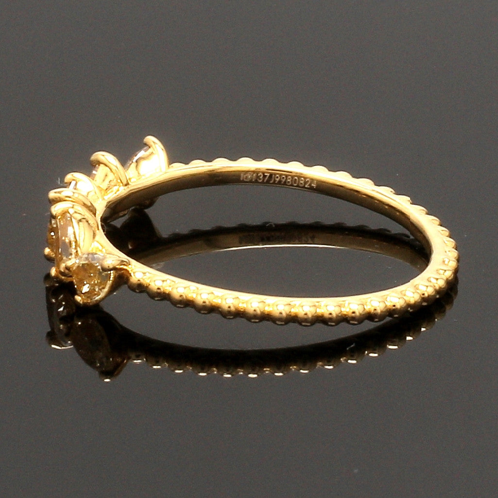 18K Yellow Gold Ring with Yellow Diamond JL AU 128