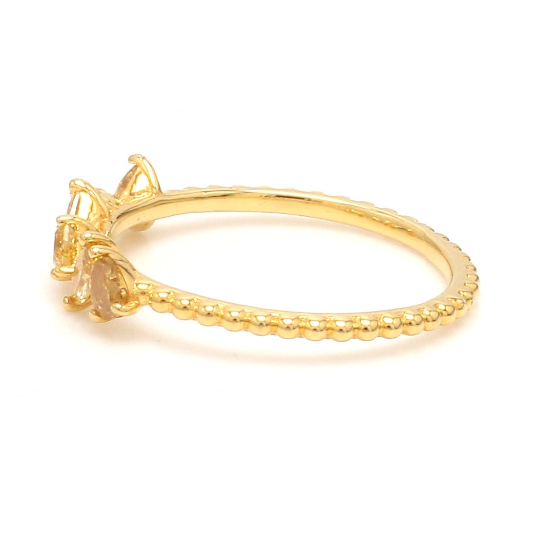 18K Yellow Gold Ring with Yellow Diamond JL AU 127