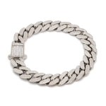 Load image into Gallery viewer, Men of Platinum | Diamond Cut Bracelet with Diamond Lock for Men JL PTB 1231
