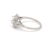 Load image into Gallery viewer, Platinum Double Halo Diamond Split Shank Mounting Ring JL PT 1268-M   Jewelove.US
