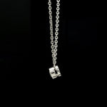 Load image into Gallery viewer, Single Diamond Pendant Platinum Chain JL PT CH 1317
