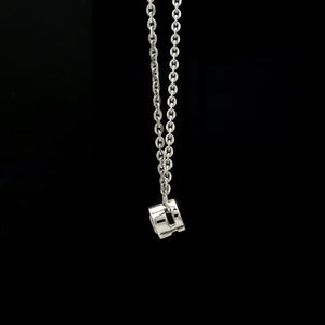 Single Diamond Pendant Platinum Chain JL PT CH 1317