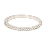 Load image into Gallery viewer, Thin Half Eternity Diamond Ring in Platinum JL PT 284-A
