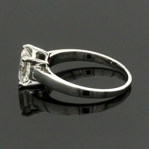 1.00 cts Princess Cut Solitaire Platinum Ring JL PT RS PR 130