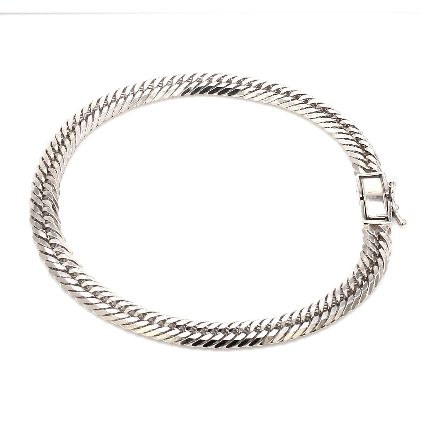 6mm Japanese Platinum Cuban Bracelet for Men JL PTB 1176-A