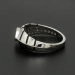 Load image into Gallery viewer, Platinum Ring with Black Enamel for Men JL PT 1310   Jewelove.US
